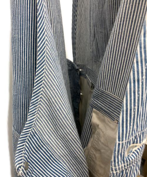 orSlow（オアスロウ）orSlow (オアスロウ) オーバーオール ホワイト×ブルー サイズ:Sの古着・服飾アイテム