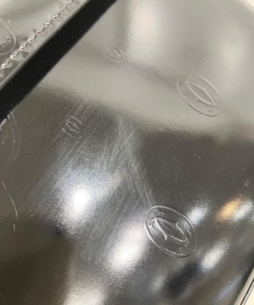 Cartier（カルティエ）Cartier (カルティエ) ブラックエナメルハンドバッグ ブラックの古着・服飾アイテム