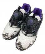 PUMAプーマ）の古着「ディスク ブレイズスニーカー」｜ブラック×パープル