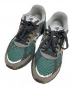 NEW BALANCEニューバランス）の古着「ローカットスニーカー」｜グレー×グリーン
