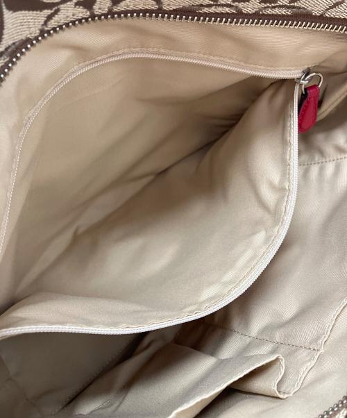 COACH（コーチ）COACH (コーチ) トートバッグ ブラウン×レッドの古着・服飾アイテム