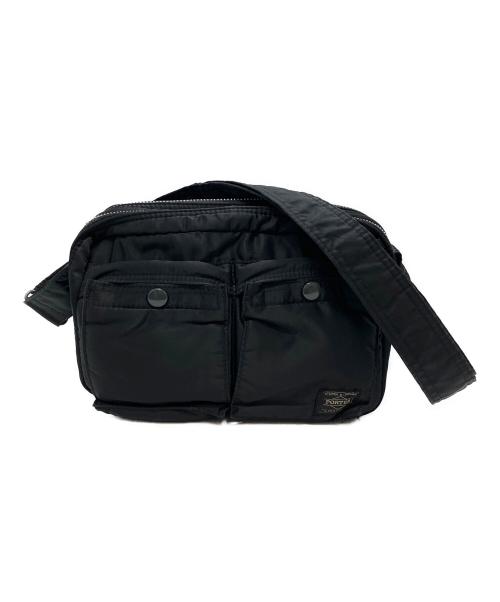 PORTER（ポーター）PORTER (ポーター) ショルダーバッグ ブラック×オレンジの古着・服飾アイテム