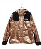 THE NORTH FACE×SUPREMEザ ノース フェイス×シュプリーム）の古着「METALLIC MOUNTAIN PARKA」｜ピンクゴールド×ブラック