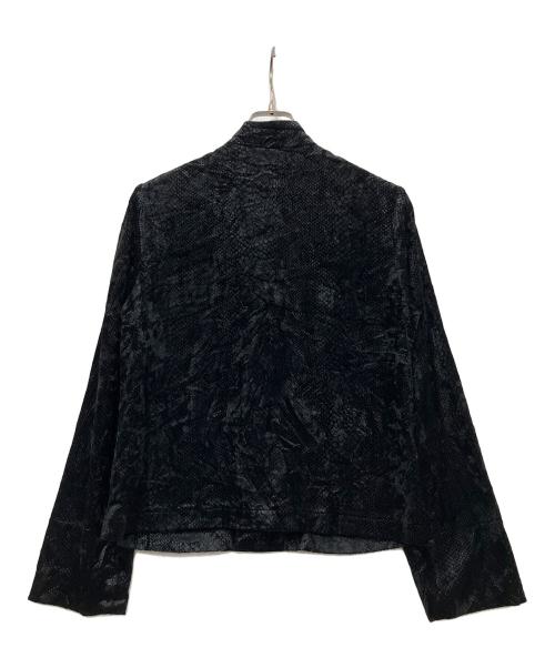BLACK COMME des GARCONS（ブラックコムデギャルソン）BLACK COMME des GARCONS (ブラックコムデギャルソン) チャイナジャケット ブラック サイズ:Sの古着・服飾アイテム