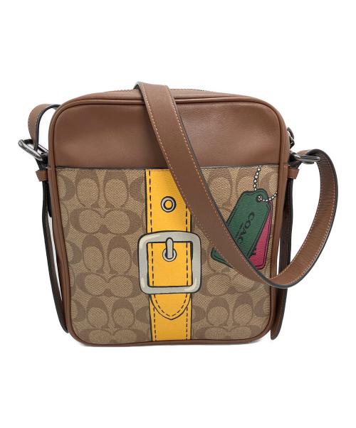 COACH（コーチ）COACH (コーチ) ショルダーバッグ ブラウン×ベージュの古着・服飾アイテム
