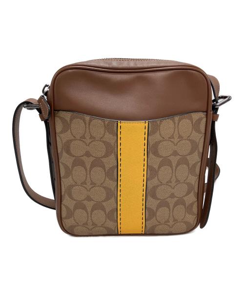 COACH（コーチ）COACH (コーチ) ショルダーバッグ ブラウン×ベージュの古着・服飾アイテム