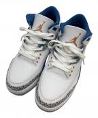 NIKEナイキ）の古着「Air Jordan 3 Retro」｜ホワイト×ブルー