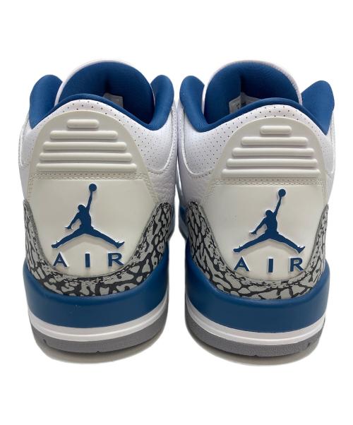 NIKE（ナイキ）NIKE (ナイキ) Air Jordan 3 Retro ホワイト×ブルー サイズ:27の古着・服飾アイテム