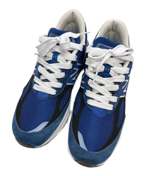 NEW BALANCE（ニューバランス）NEW BALANCE (ニューバランス) ローカットスニーカー ブルー×ホワイト サイズ:26.5の古着・服飾アイテム