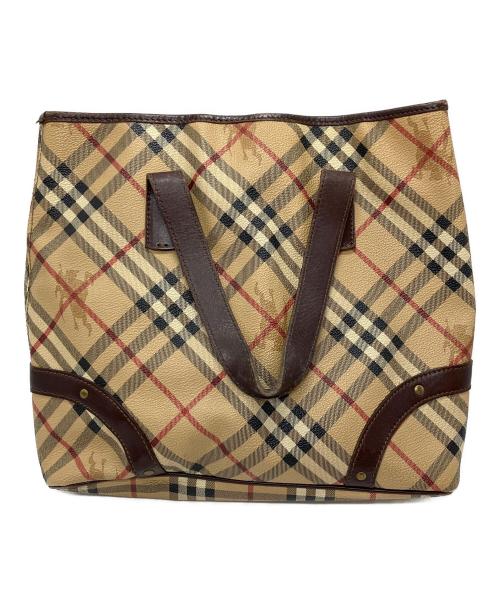 BURBERRY（バーバリー）BURBERRY (バーバリー) ハンドバッグ ベージュの古着・服飾アイテム