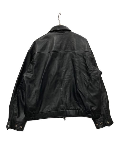 JACKROSE（ジャックローズ）JACKROSE (ジャックローズ) SKOOKUM (スクーカム) レザージャケット ブラック サイズ:Ｌの古着・服飾アイテム