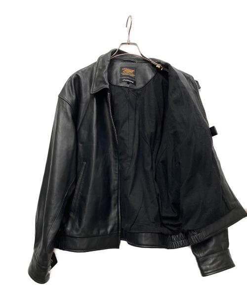 JACKROSE（ジャックローズ）JACKROSE (ジャックローズ) SKOOKUM (スクーカム) レザージャケット ブラック サイズ:Ｌの古着・服飾アイテム