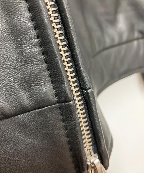 JACKROSE（ジャックローズ）JACKROSE (ジャックローズ) SKOOKUM (スクーカム) レザージャケット ブラック サイズ:Ｌの古着・服飾アイテム