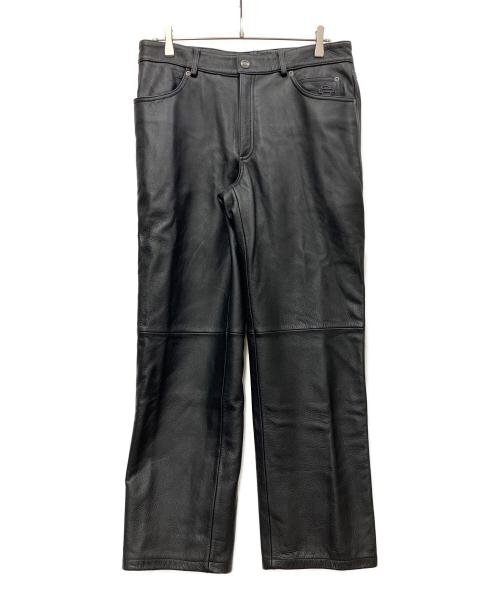 HARLEY-DAVIDSON（ハーレーダビッドソン）HARLEY-DAVIDSON (ハーレーダビッドソン) レザーパンツ ブラック サイズ:34の古着・服飾アイテム