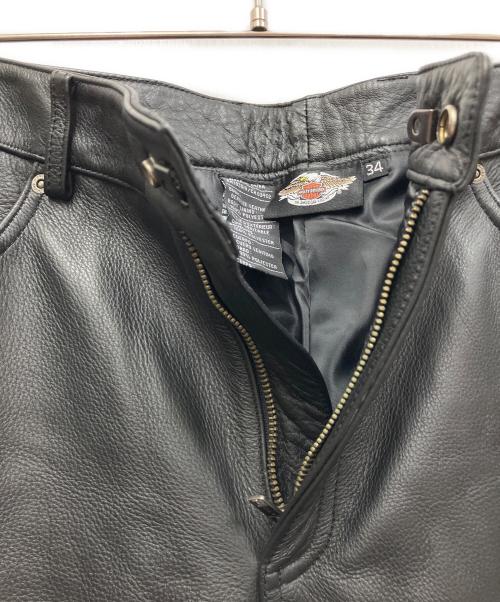 HARLEY-DAVIDSON（ハーレーダビッドソン）HARLEY-DAVIDSON (ハーレーダビッドソン) レザーパンツ ブラック サイズ:34の古着・服飾アイテム