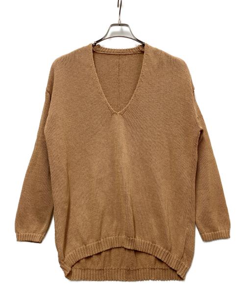 SLOBE IENA（スローブ イエナ）SLOBE IENA (スローブ イエナ) 薄手ニット ベージュ サイズ:FREEの古着・服飾アイテム