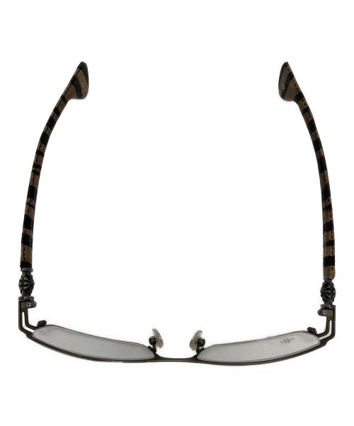 CHROME HEARTS（クロムハーツ）CHROME HEARTS (クロムハーツ) アイウェア M.DIVERⅡ ブラック×カーキの古着・服飾アイテム