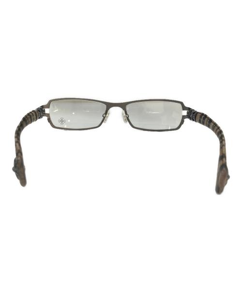CHROME HEARTS（クロムハーツ）CHROME HEARTS (クロムハーツ) アイウェア M.DIVERⅡ ブラック×カーキの古着・服飾アイテム