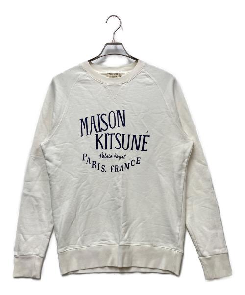 maison kitsune（メゾンキツネ）maison kitsune (メゾンキツネ) ロゴスウェット ホワイト サイズ:Mの古着・服飾アイテム