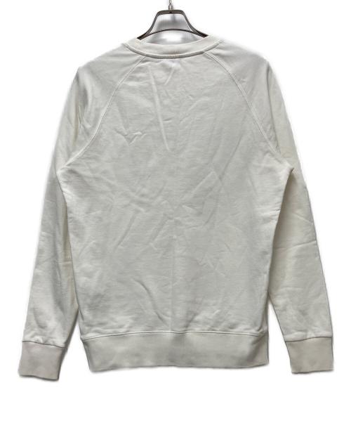 maison kitsune（メゾンキツネ）maison kitsune (メゾンキツネ) ロゴスウェット ホワイト サイズ:Mの古着・服飾アイテム