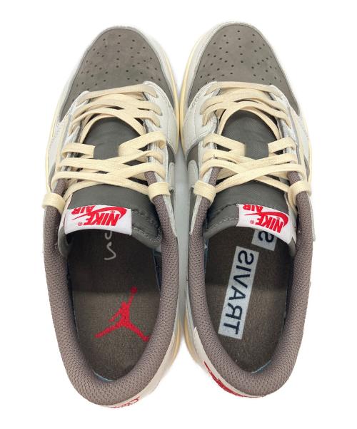 NIKE（ナイキ）NIKE (ナイキ) TRAVIS SCOTT (トラヴィススコット) ローカットスニーカー ホワイト×ベージュ サイズ:28の古着・服飾アイテム