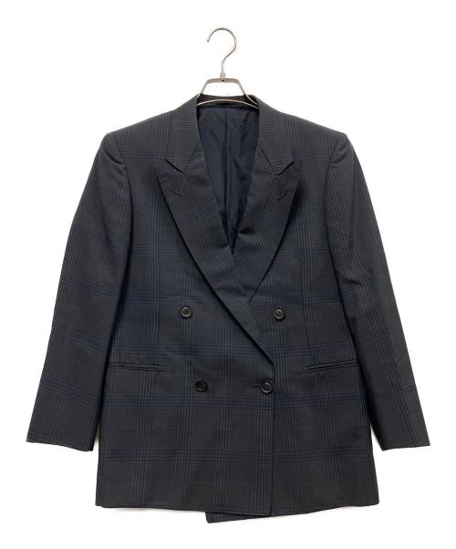 Burberry's（バーバリーズ）Burberry's (バーバリーズ) ダブルジャケット グレー×ネイビー サイズ:不明の古着・服飾アイテム