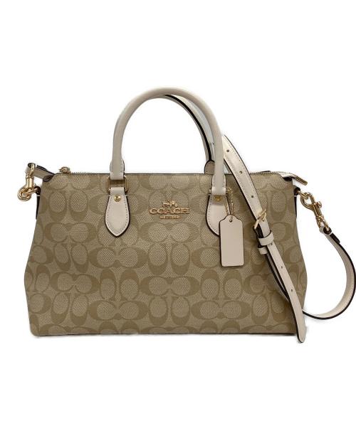 COACH（コーチ）COACH (コーチ) 2WAYバッグ ベージュの古着・服飾アイテム