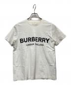 BURBERRYバーバリー）の古着「半袖カットソー」｜ホワイト×ブラック