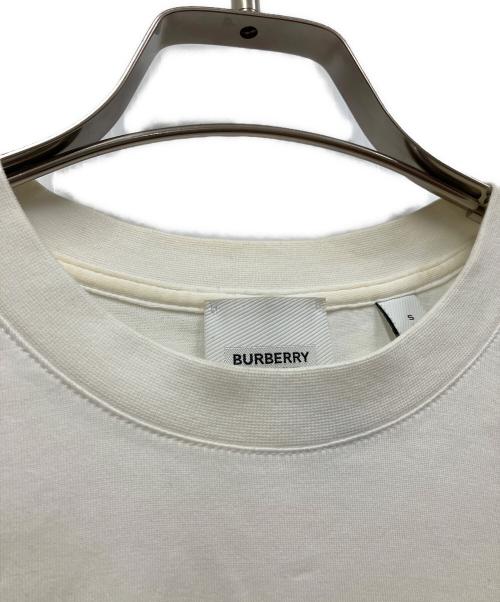 BURBERRY（バーバリー）BURBERRY (バーバリー) 半袖カットソー ホワイト×ブラック サイズ:Sの古着・服飾アイテム