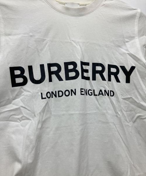 BURBERRY（バーバリー）BURBERRY (バーバリー) 半袖カットソー ホワイト×ブラック サイズ:Sの古着・服飾アイテム