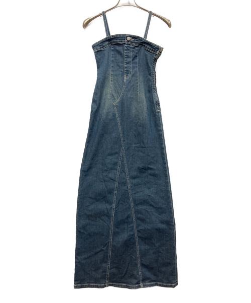 EVRIS（エヴリス）EVRIS (エヴリス) キャミソールワンピース インディゴ サイズ:Mの古着・服飾アイテム