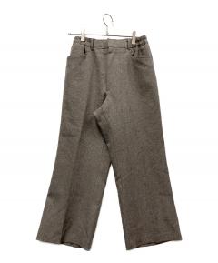 中古・古着通販】lownn (ローン) ウールパンツ ブラック サイズ:46