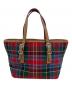 COACH (コーチ) タータンチェックハンドバッグ レッド：5000円