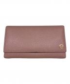 GUCCIグッチ）の古着「インターロッキングGロングウォレット」｜ピンク