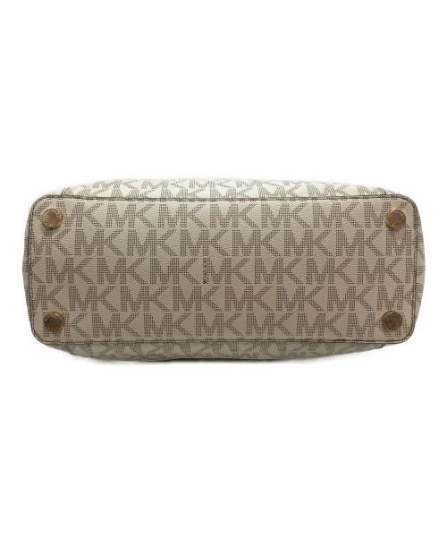 MICHAEL KORS（マイケルコース）MICHAEL KORS (マイケルコース) トートバッグ アイボリー×ベージュの古着・服飾アイテム