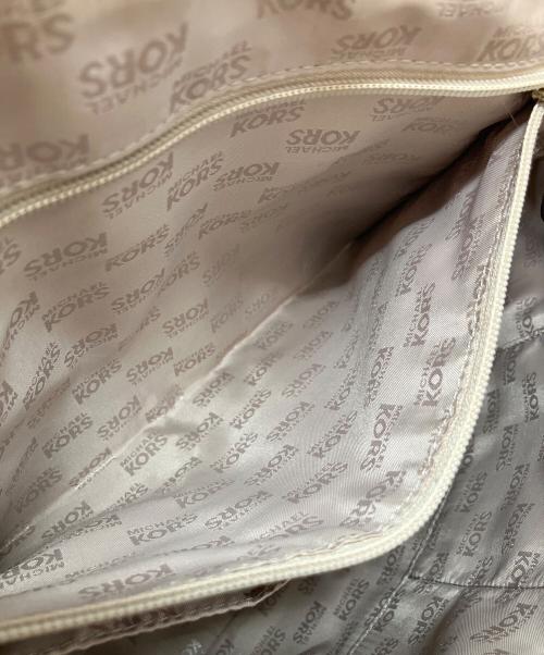 MICHAEL KORS（マイケルコース）MICHAEL KORS (マイケルコース) トートバッグ アイボリー×ベージュの古着・服飾アイテム