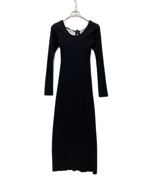 ACLENT（アクレント）ACLENT (アクレント) 長袖ワンピース ブラック サイズ:FREEの古着・服飾アイテム