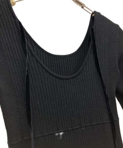 ACLENT（アクレント）ACLENT (アクレント) 長袖ワンピース ブラック サイズ:FREEの古着・服飾アイテム