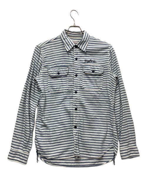 Hysteric Glamour（ヒステリックグラマー）Hysteric Glamour (ヒステリックグラマー) 長袖シャツ ブルー サイズ:Ｌの古着・服飾アイテム