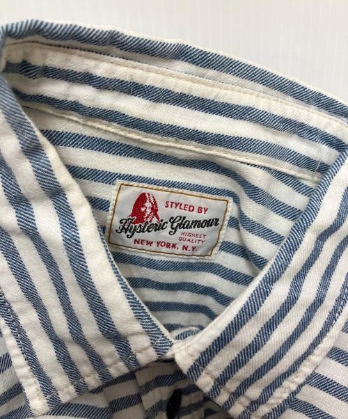 Hysteric Glamour（ヒステリックグラマー）Hysteric Glamour (ヒステリックグラマー) 長袖シャツ ブルー サイズ:Ｌの古着・服飾アイテム