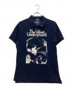 Hysteric Glamour×The Velvet Undergroundヒステリックグラマー×ザヴェルヴェットアンダーグラウンド）の古着「半袖シャツ」｜ネイビー