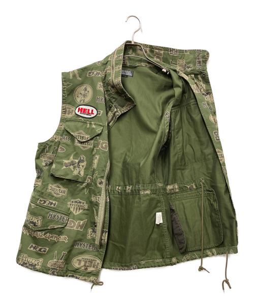 Hysteric Glamour（ヒステリックグラマー）Hysteric Glamour (ヒステリックグラマー) M65ベスト グリーン サイズ:Lの古着・服飾アイテム