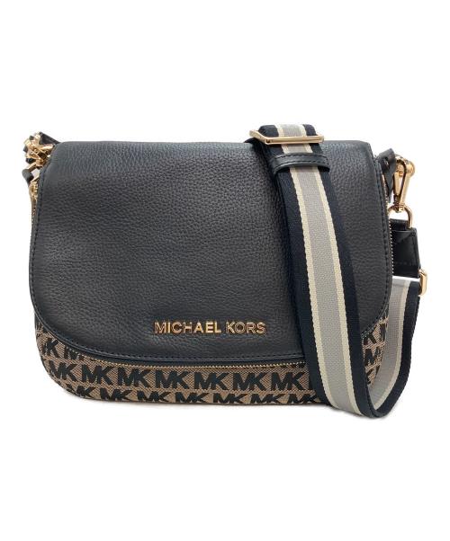 MICHAEL KORS（マイケルコース）MICHAEL KORS (マイケルコース) ショルダーバッグ ベージュ×ブラックの古着・服飾アイテム