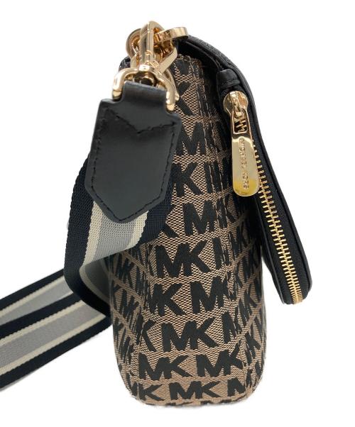 MICHAEL KORS（マイケルコース）MICHAEL KORS (マイケルコース) ショルダーバッグ ベージュ×ブラックの古着・服飾アイテム