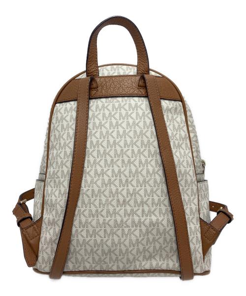 MICHAEL KORS（マイケルコース）MICHAEL KORS (マイケルコース) リュック アイボリー×ブラウンの古着・服飾アイテム