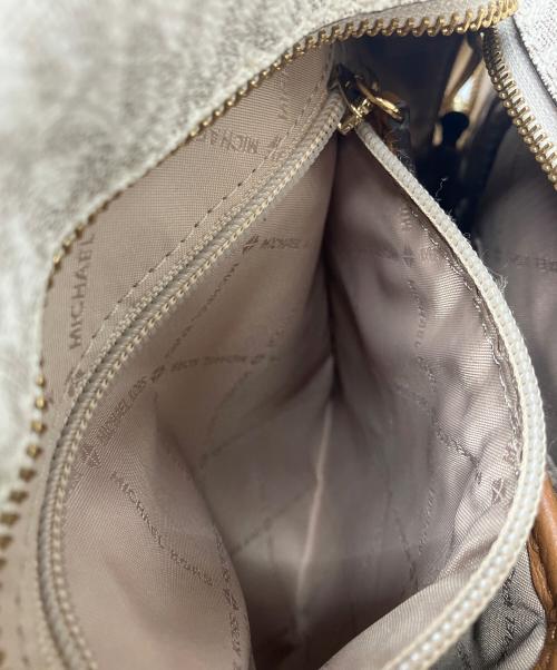 MICHAEL KORS（マイケルコース）MICHAEL KORS (マイケルコース) リュック アイボリー×ブラウンの古着・服飾アイテム