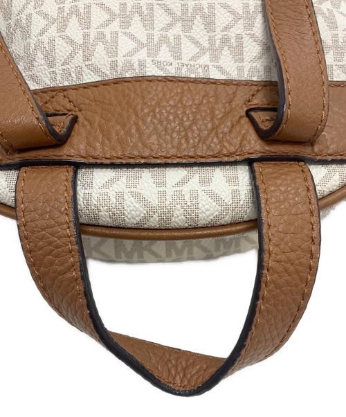 MICHAEL KORS（マイケルコース）MICHAEL KORS (マイケルコース) リュック アイボリー×ブラウンの古着・服飾アイテム