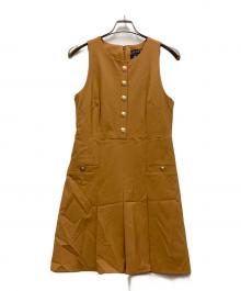 J.CREW（ジェイクルー）の古着「ノースリーブ・キャミソールワンピース」｜ブラウン