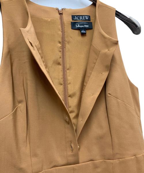 J.CREW（ジェイクルー）J.CREW (ジェイクルー) ノースリーブ・キャミソールワンピース ブラウン サイズ:4の古着・服飾アイテム