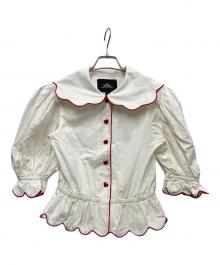 MARC JACOBS（マークジェイコブス）の古着「THE ROMANTIC BLOUSE」｜ホワイト×レッド